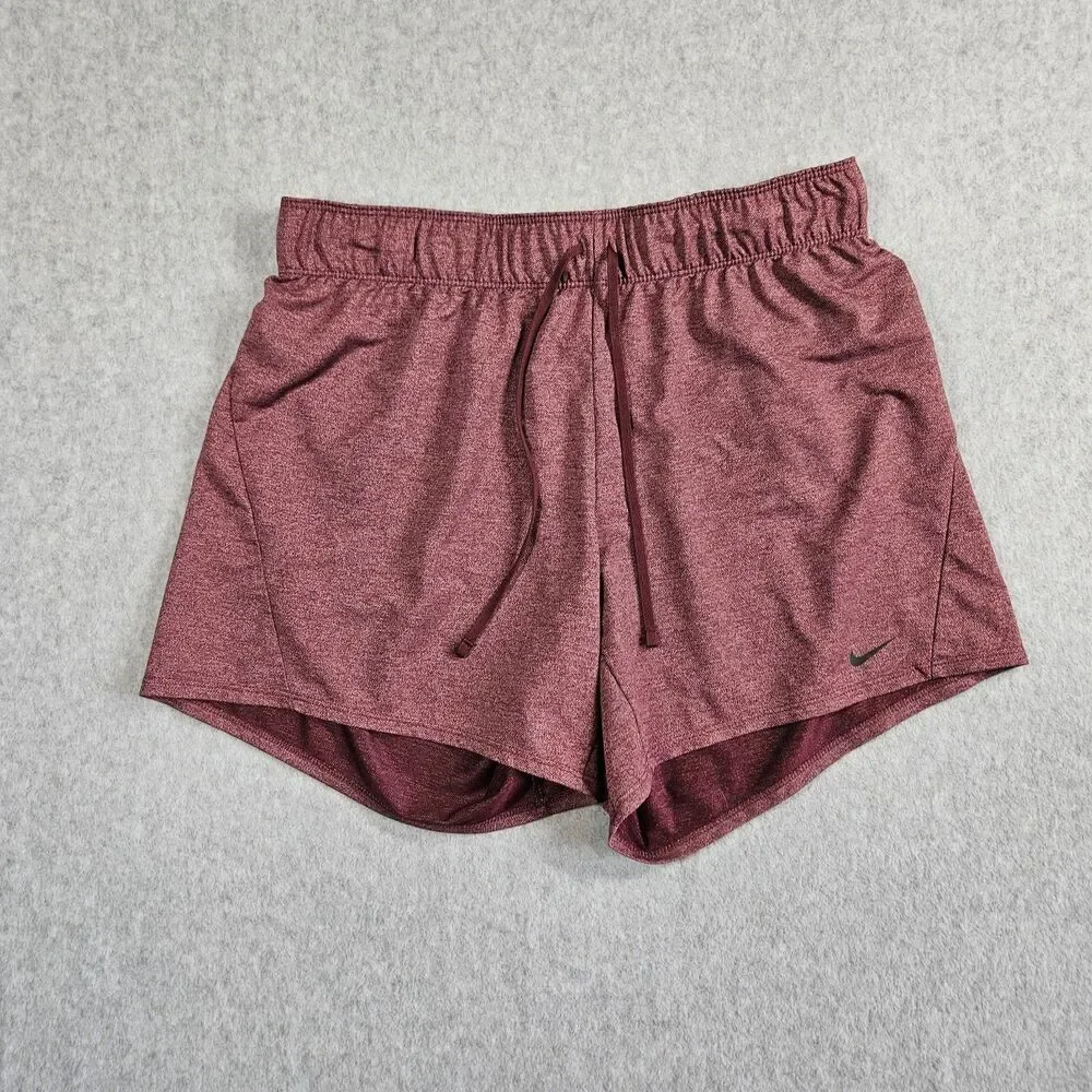 Nike Dri-Fit Women's Medium Short Running Shorts Burgundy